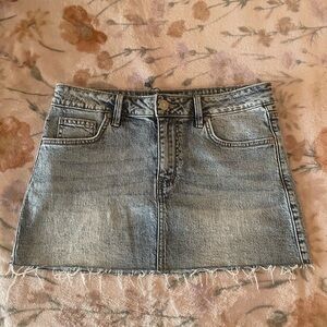 Light Washed Mini Skirt